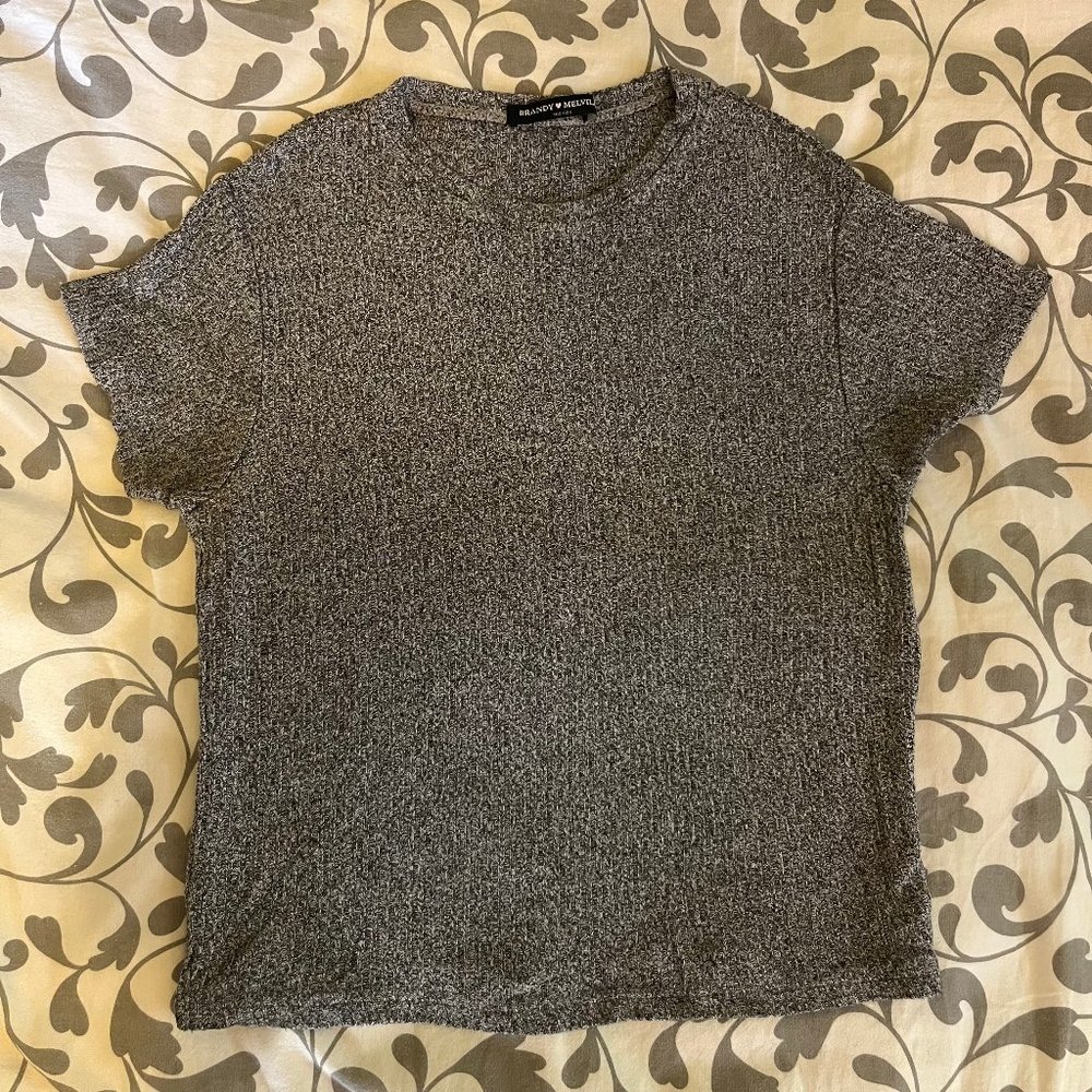 Brandy Melville shirt | Heather Grey | One size